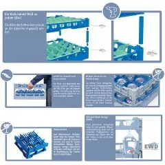 Fries Rack Glserkorb Typ D3-44 fr 44 Glser